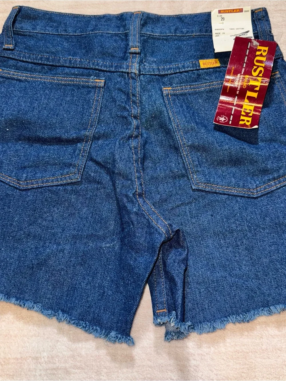 Rustler Indigo Denim Cutoff Shorts